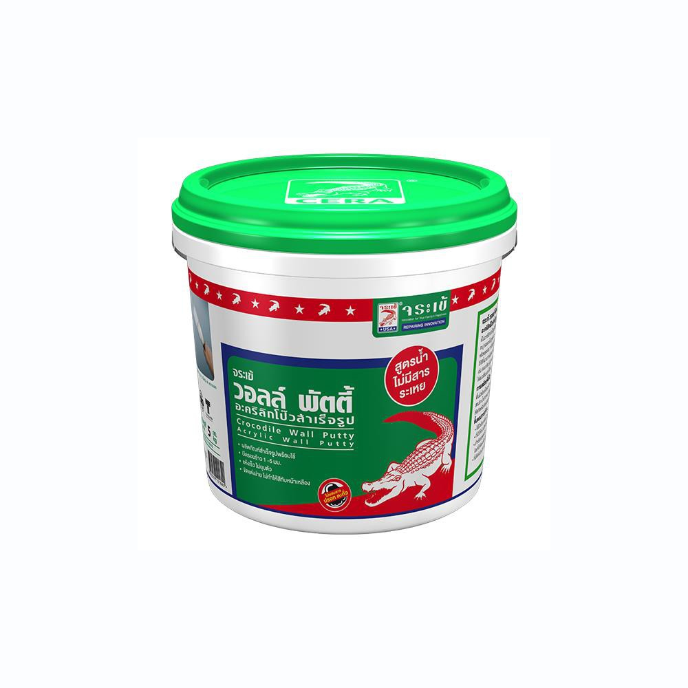 จระเข้ วอลล์ พัตตี้ อะคริลิกโป๊ว สำหรับอุดรอยแตกร้าว