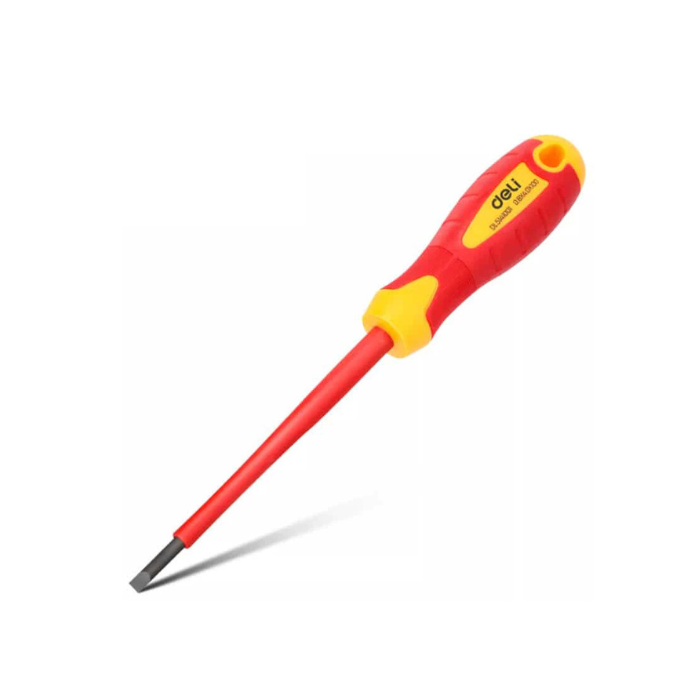 Insulated Flat Head Screwdriver  EDL5141001 DELI+