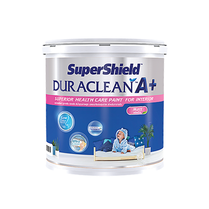 ซุปเปอร์ชิลด์ ดูราคลีน เอ พลัส สีน้ำอะคริลิก ชนิดด้าน
