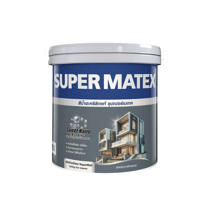 ซุปเปอร์เมเทค สีน้ำอะคริลิก สําหรับทาฝ้าเพดาน