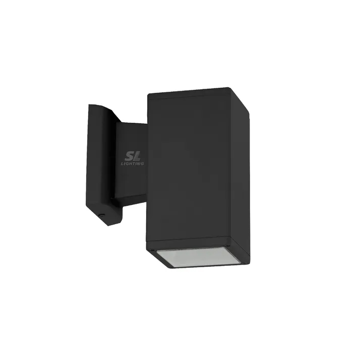 โคมไฟติดผนังภายนอก สีดำ ทรงสี่เหลี่ยม E27X1 IP54